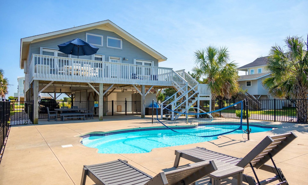 Long Beach House | 200 Steps To Somewhere: Dog-friendly Home with Private Pool Between Beach and Da
