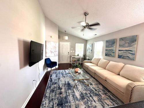 Concord House | 2BR-2BA Near Concord Mills - Backyard - Workspace