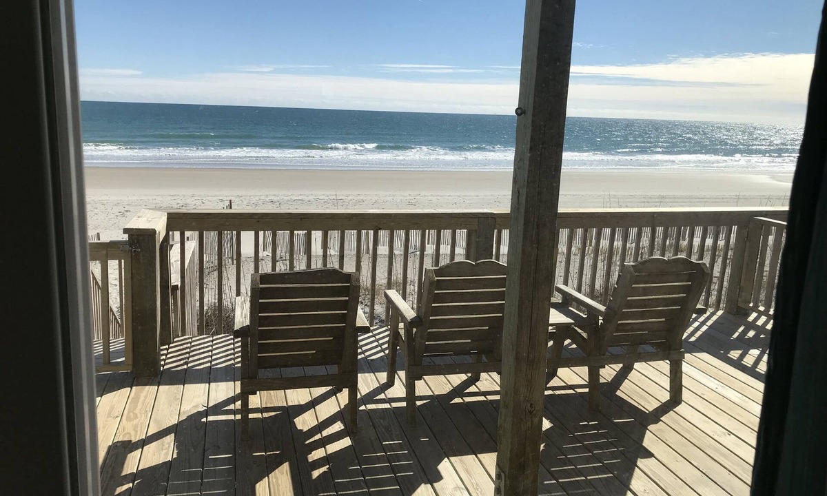 Ocean City Beach House | A Breath of Fresh Aire - the beach comes right up to your deck!
