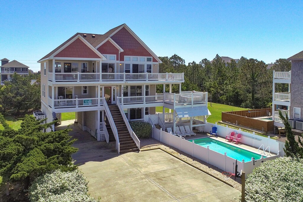 Wind Over Waves House | A Finer View - Fresh 6 Bedroom Semi-Soundfront Home in Salvo