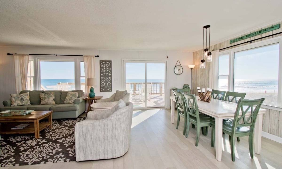 Indian Beach House | A Wave From it All, Oceanfront Duplex in Emerald Isle, NC!