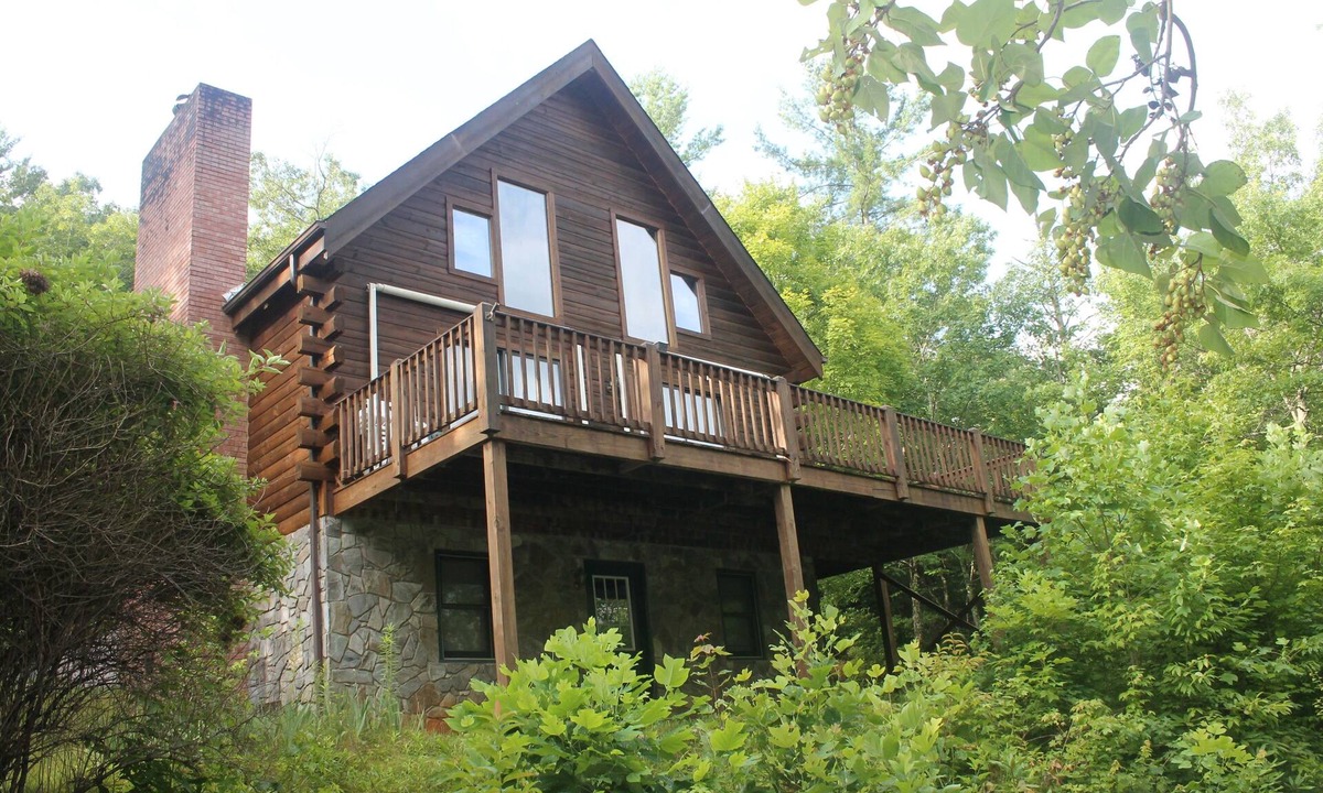 Marion Cabin | Beautiful Private Log Cabin Nestled In A Gated Community With Mountain Views.