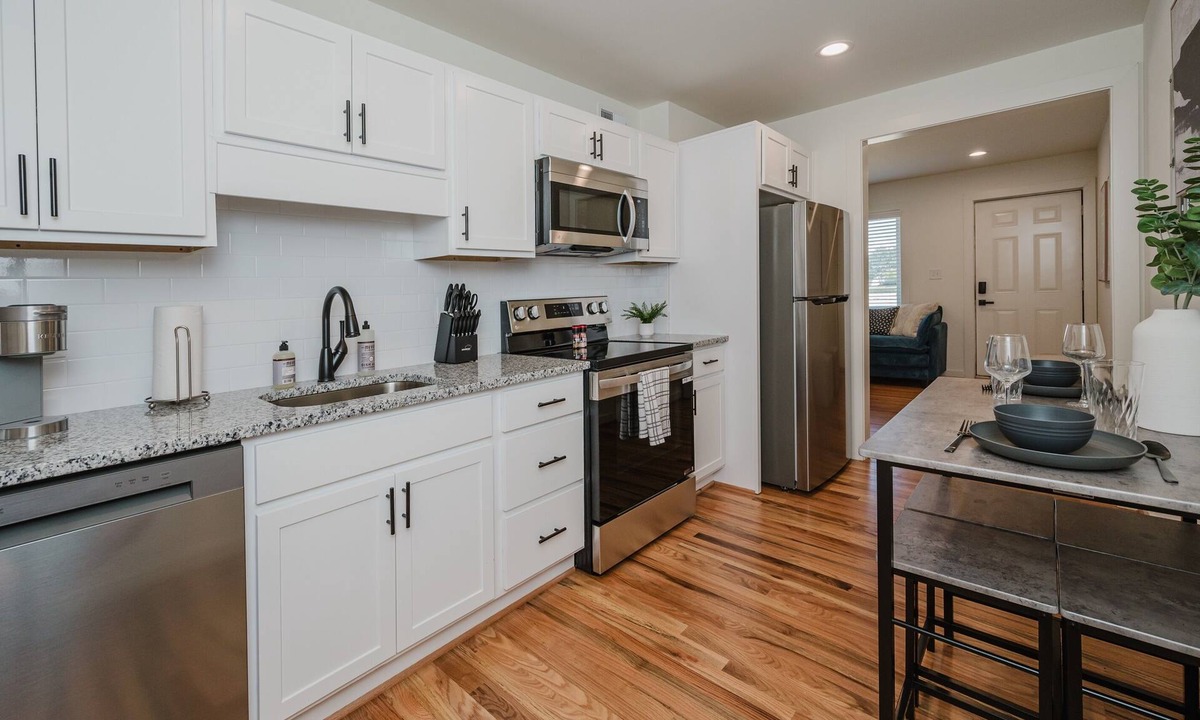 Civil Rights Historic District Condo | Central Suite E - 2 Bedrooms/King Bed/Parking