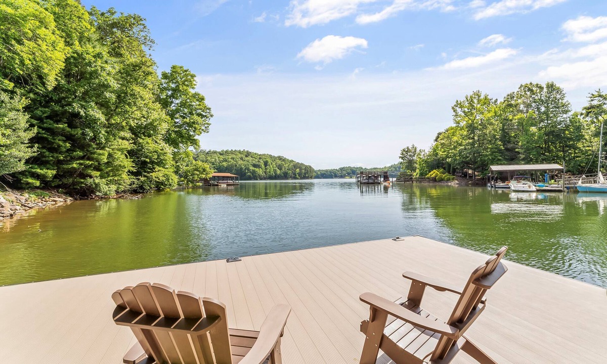 Marion House | Easy Lakefront Path to Private Dock & Lake. Plenty of room for the whole family.