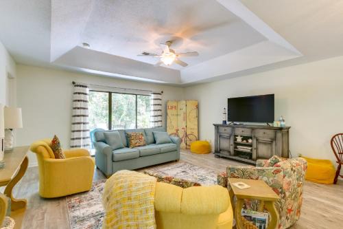 Lawton Woods House | Furnished Patio: Hilton Head Island Resort Cottage