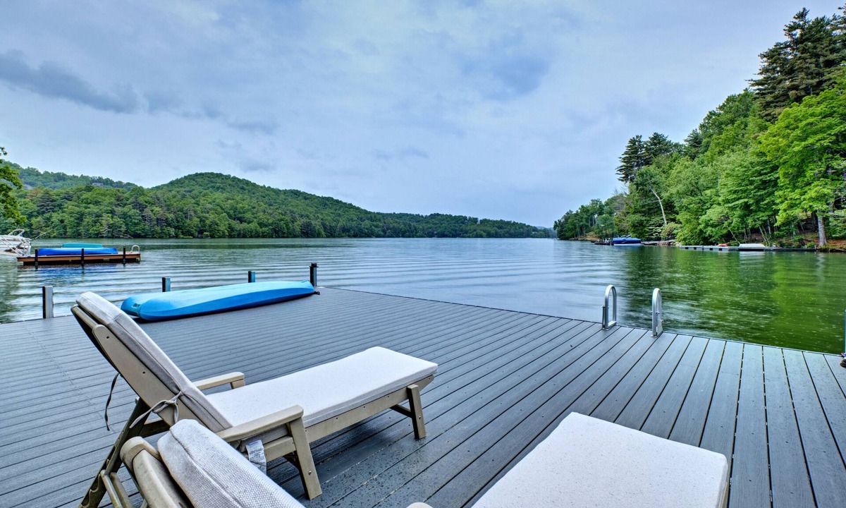 Cullowhee House | Glenside at the Point - Lake Front Home With a Private Dock and Plenty of Outdoor Space