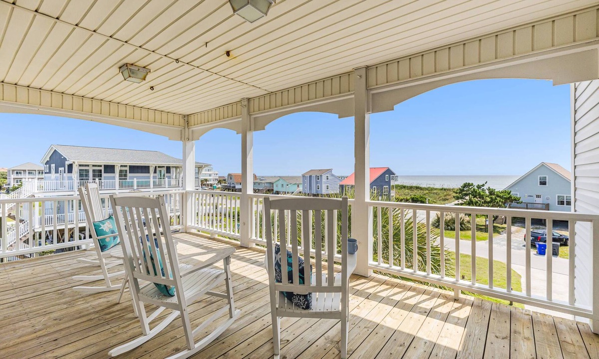 Yaupon Beach House | Gorgeous 2nd Row Home with Amazing Ocean Views, 2 Large Decks, Dog Friendly, Sleeps 12