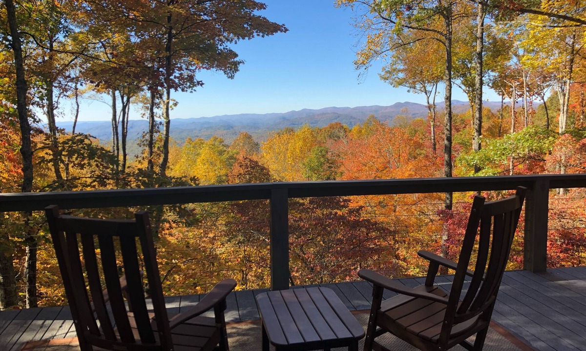 Brevard House | Gorgeous mountain home w/long range views and waterfall in Brevard!