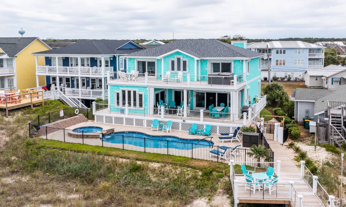 Carolina Beach House | Gorgeous Oceanfront House with Pool and Spa!