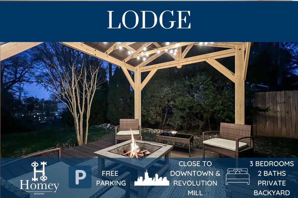 Greensboro Villa | Homey Lodge - Cozy home/Walk to Revolution Mill/Near Downtown/Perfect for groups and family/Free parking