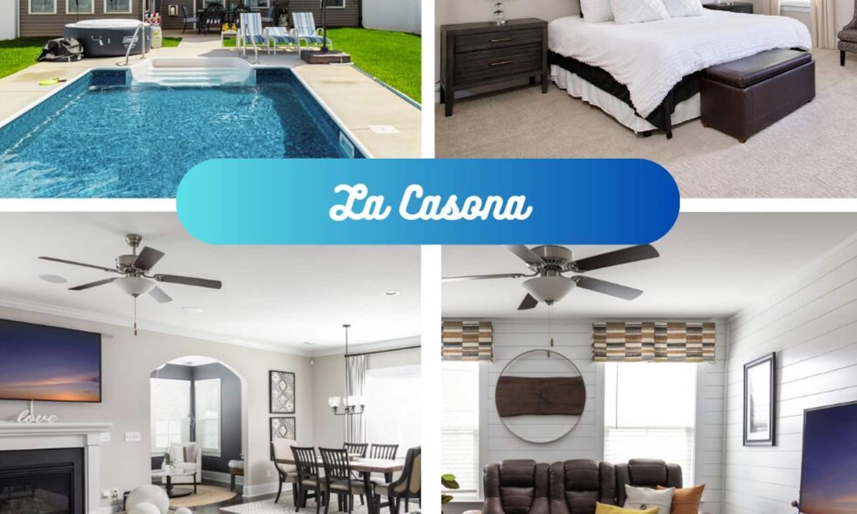 Lewisville House | La Casona: Pool, Hot Tub, King Bed, Theater Room, 17 min to Winston-Salem