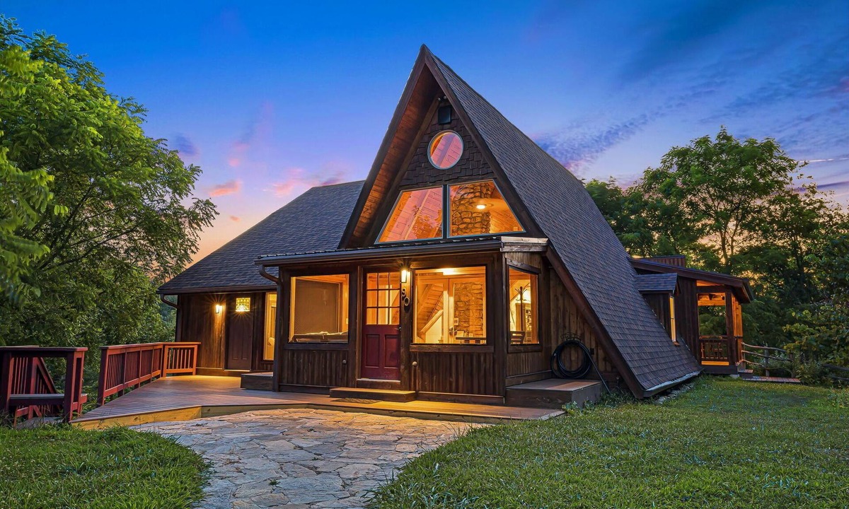 Weaverville Cabin | Large A-Frame w/Trails, Hot Tub & Views | Near Asheville + Inc. Biltmore Pass