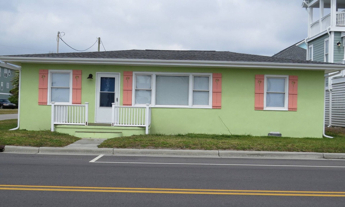 Kure Beach House | LOCATION, LOCATION, LOCATION! Ocean View Cottage Across from Beach Access