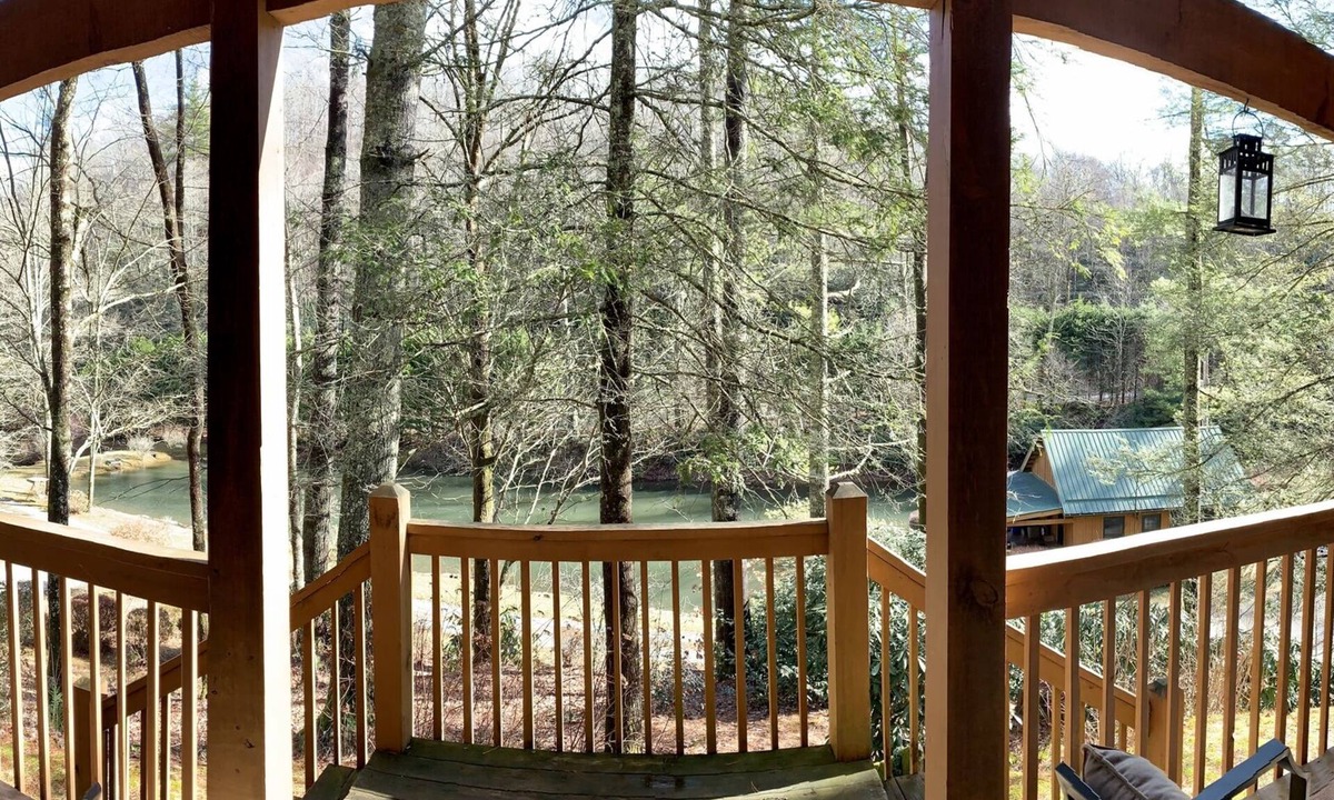 Brevard Cabin | Luxury Cabin Overlooking Large Trout Pond on Former Summer Camp. Come & Play