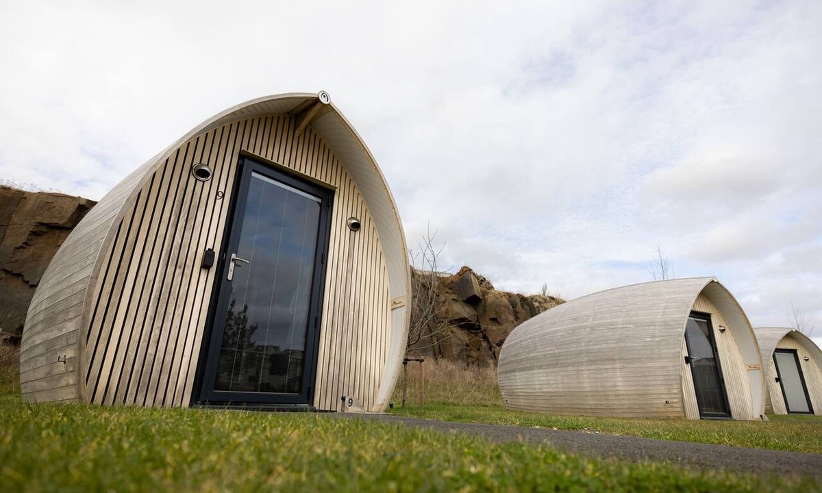 Newbridge Cabin | Luxury Pod With Wave Pool Views & Smart Features