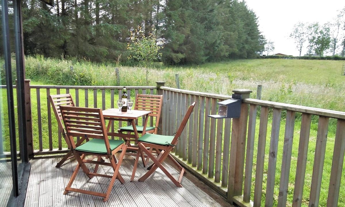 Welton Cabin | Meadow View Lodge near Greystoke with wood burner and views toward Blencathra.