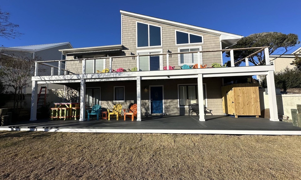 Pine Knoll Shores House | Mystic Pelican on The Canal. Dock. Beach.