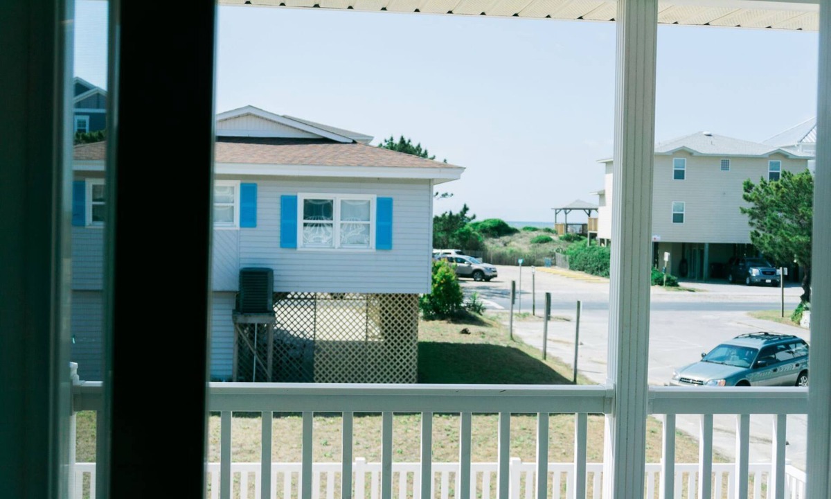 Ocean Isle Beach House | Ocean view with your morning coffee! Just 100 yards to the beach.