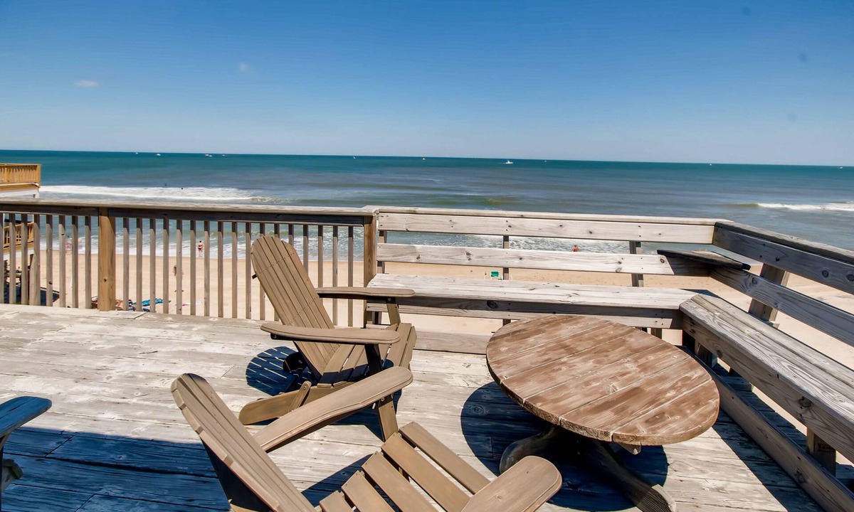 Rodanthe House | Oceanfront and Dog Friendly Home Right on the Beach w/Screened Porch