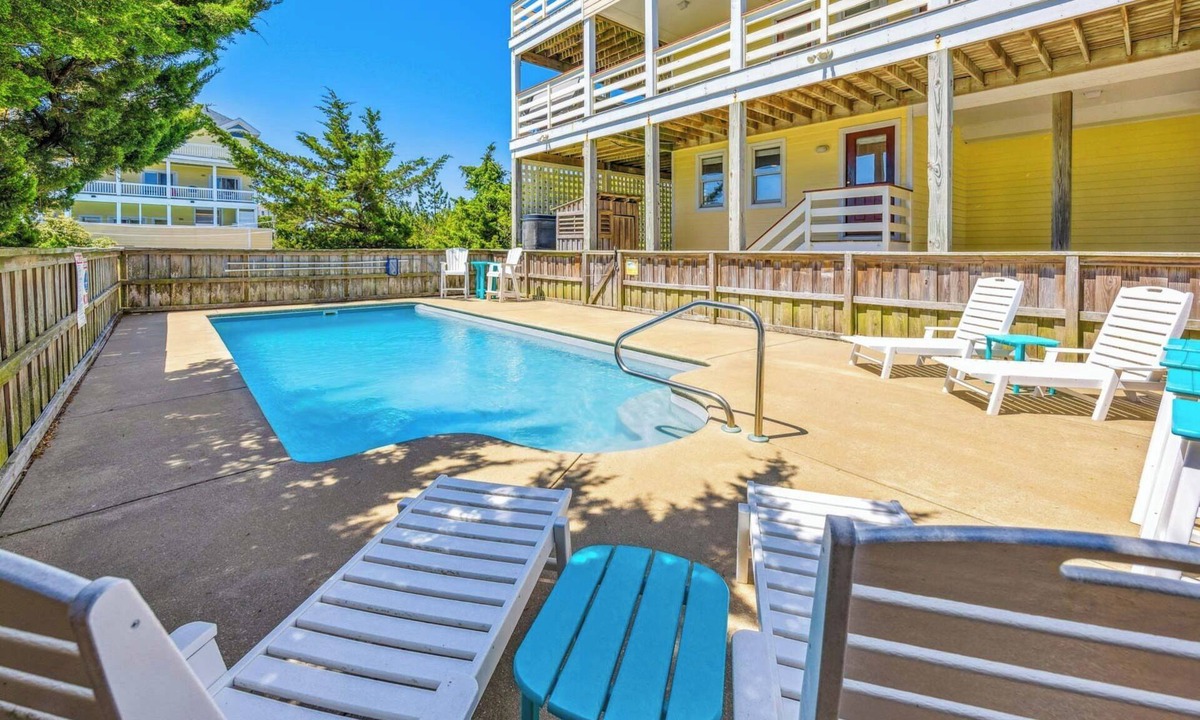 Salvo House | Oceanview Home with Pool, Hot Tub, Game and Media Rooms. I Love Beach Music!