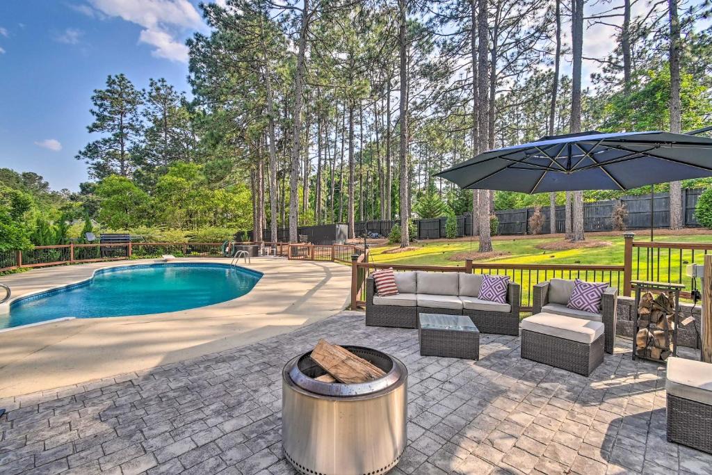 Southern Pines House | Peaceful Southern Pines Home with Pool and Yard!