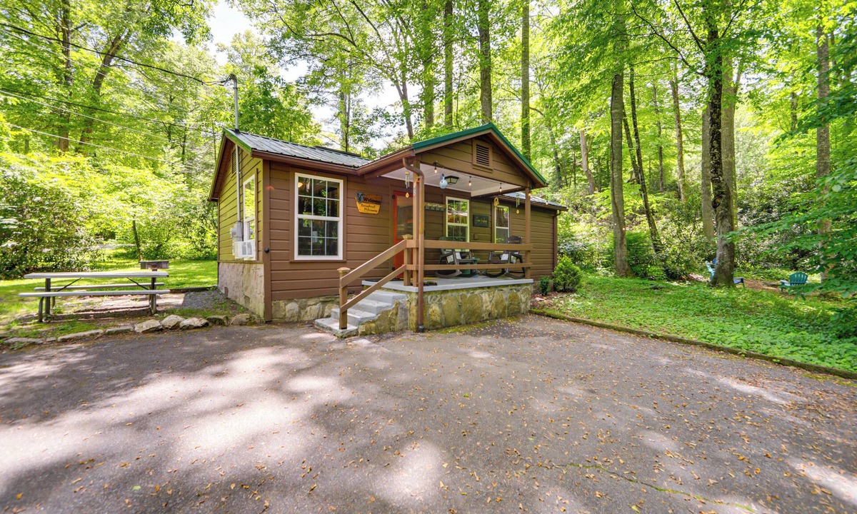 Maggie Valley Cabin | Pet-Friendly Creekside Cabin w/Pool Access!