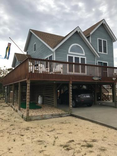 Nags Head Villa | Pets OK Rest A Shored A Secure and Comfortable Home Flat Screen T Vs In All Rooms Fully Stocked With Plenty Of Amenities Private Inground Pool Gas Fireplace Rents Sat to Sat Full Weeks only