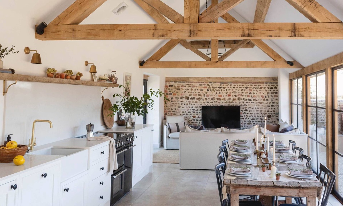 Birdham House | Poplars Farm Barns, Brand new stunning thatched barn conversion