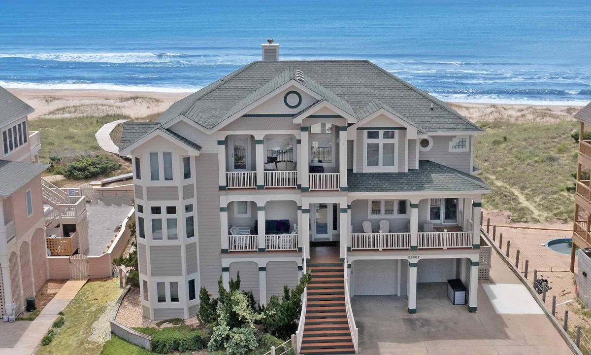 Hatteras House | Premier Oceanfront Dog Friendly w/Pool, Elevator, Hot Tub, Theater, Game Room
