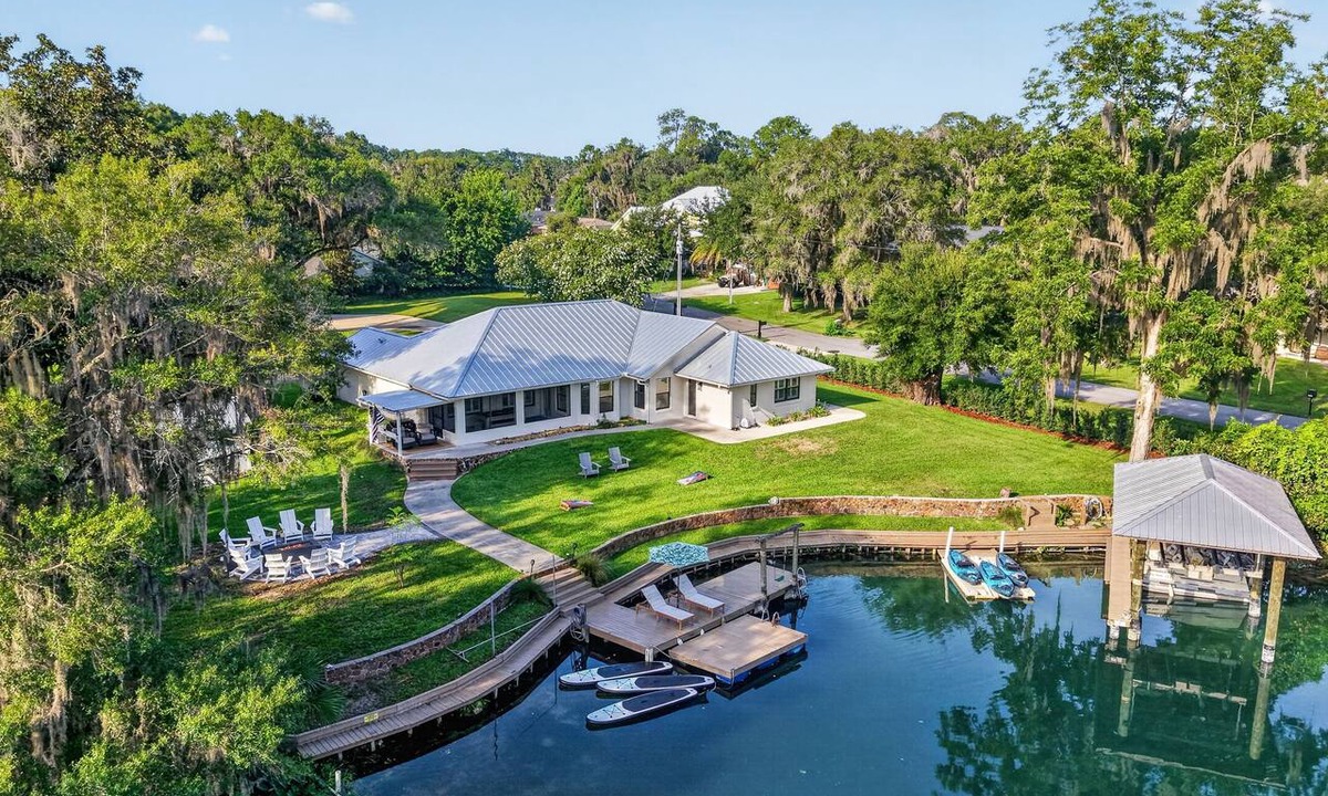 Dunnellon House | Rainbow River Private Cove Float Home NEW