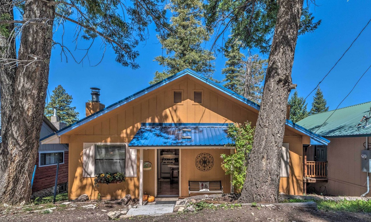 Cloudcroft Cabin | Rustic Cloudcroft Cabin w/ Hot Tub & Fireplace!