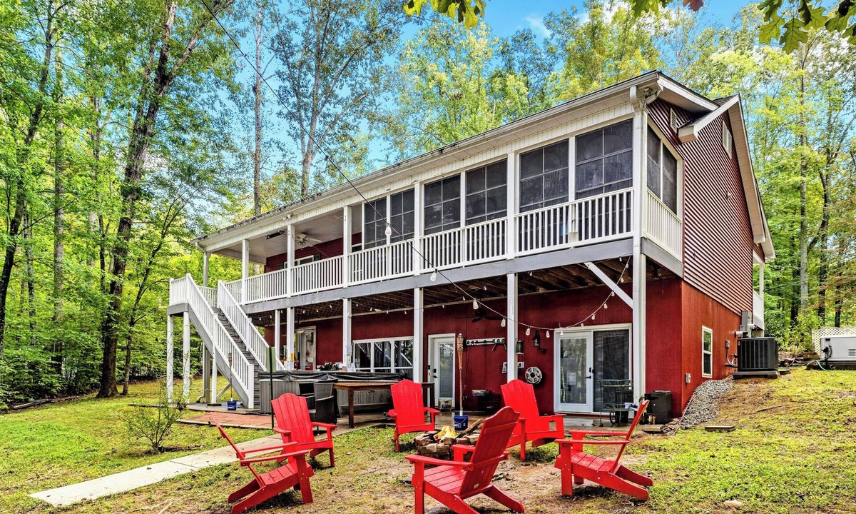 Roxboro House | Rustic Lakefront Oasis - Hot Tub, Game Room, Kayaks/Canoes, and Fishing Rods