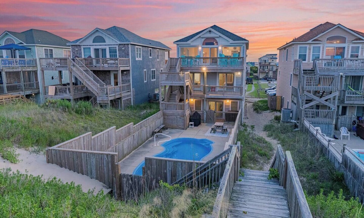 Nags Head House | Salty 7 | Fireplace + Oceanfront in Nags Head NC