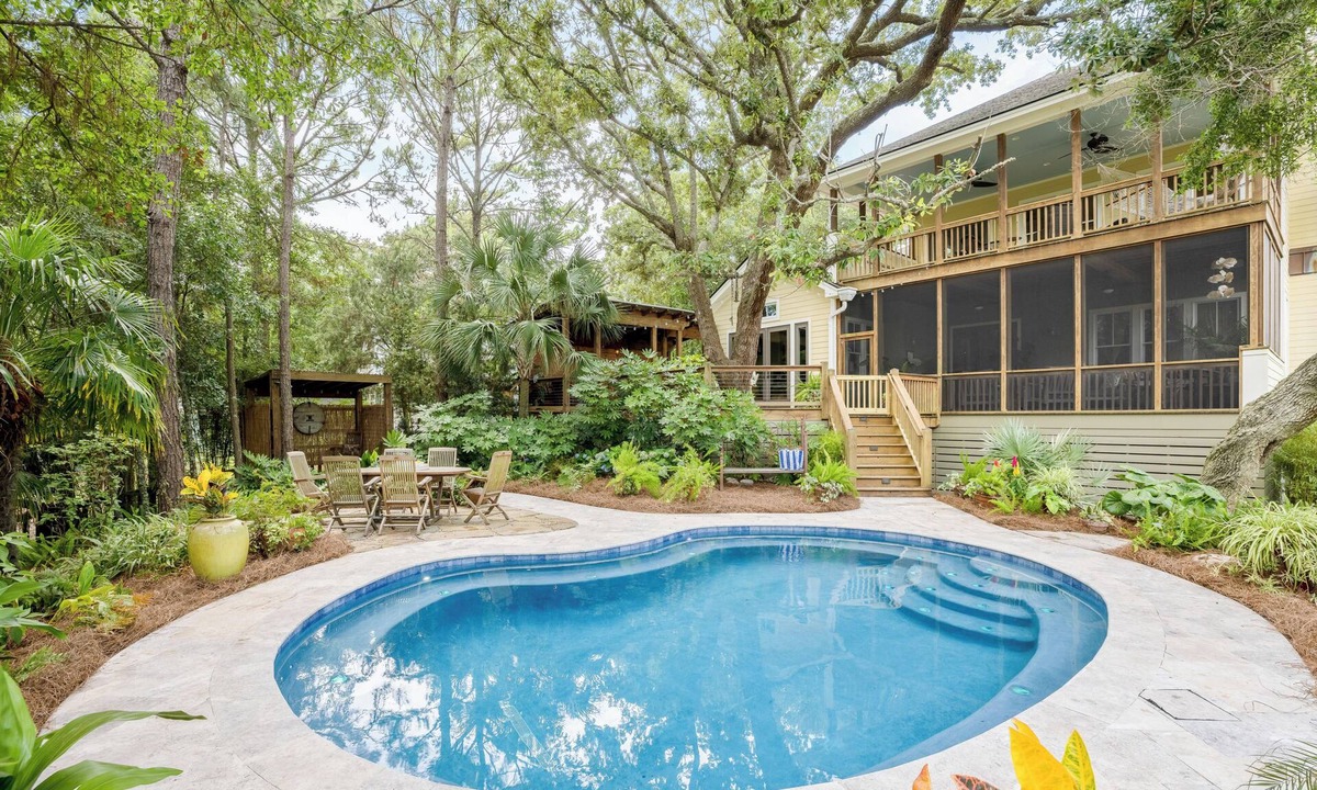 Folly Beach House | Sea Haven - Walkable Folly Beach Retreat with Heated Saltwater Pool & Peaceful Outdoor Spaces