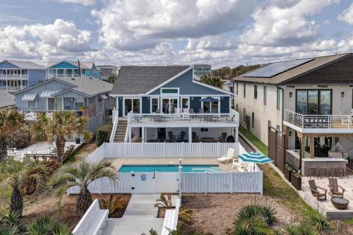 Kure Beach House | Sea Monster Ocean front with private pool, Kure Beach