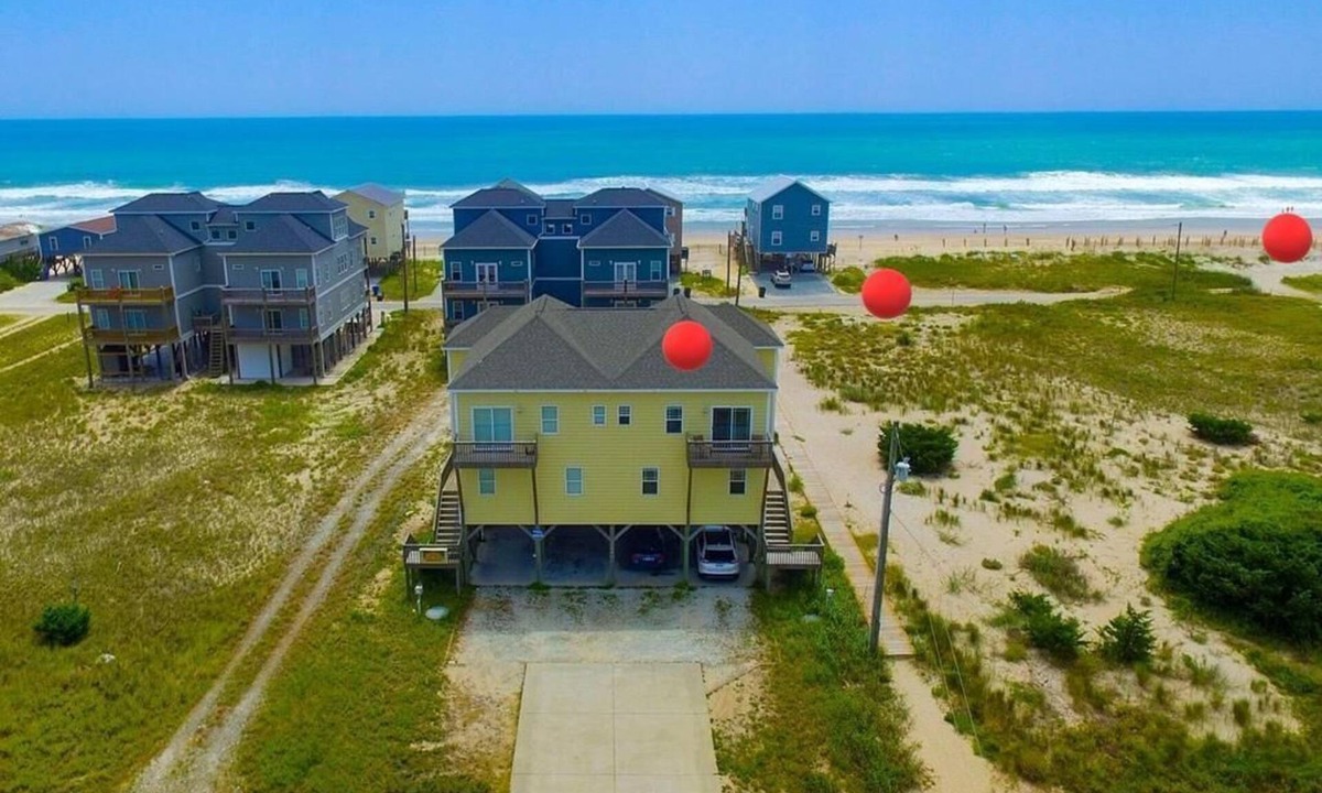 North Topsail Beach Condo | Seaclusion - Cozy 4 Bedroom Home; 2 Covered Porches; Elevator and Ocean Views!