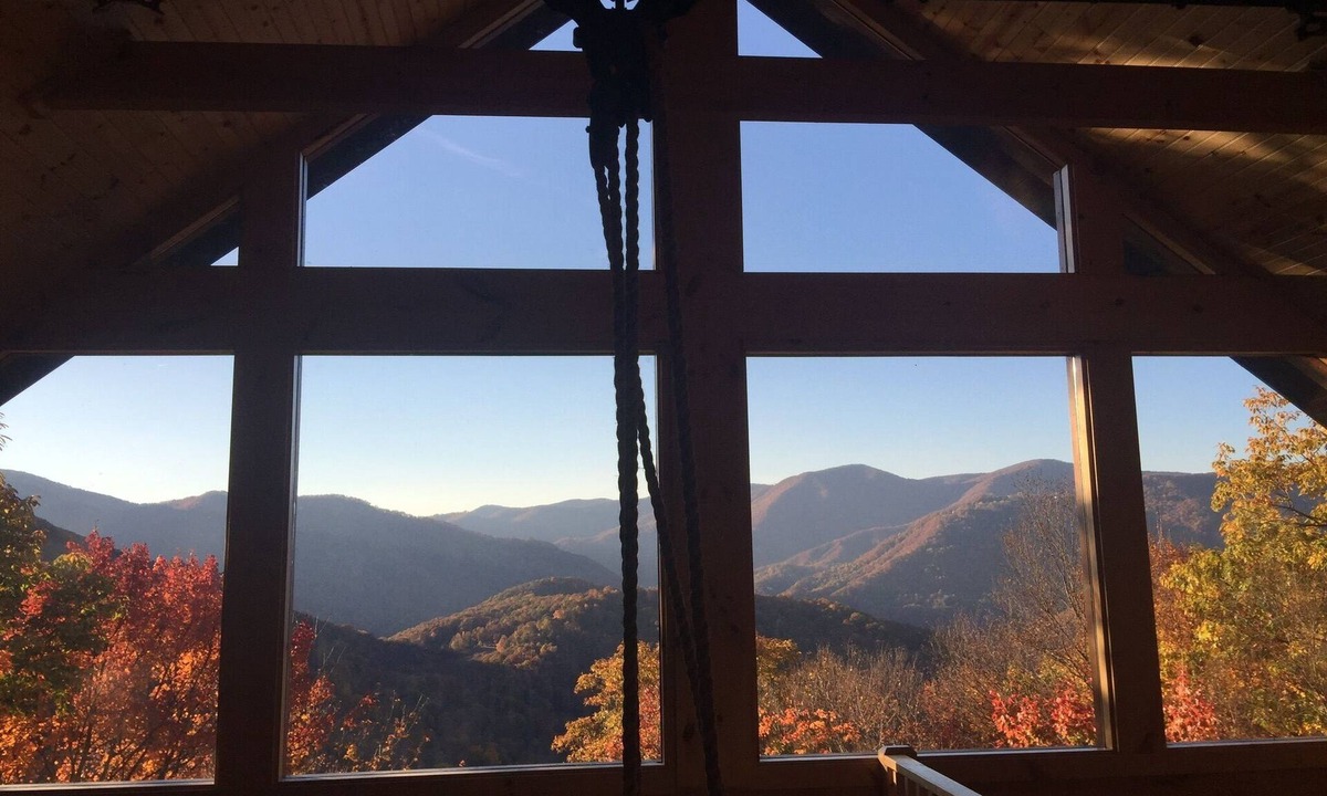 Maggie Valley Cabin | Secluded mountain cabin 5 acres , all rooms with view, hear soothing waterfall