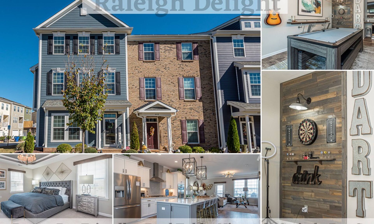 Northeast Raleigh House | Spacious Home, Pet-Friendly, Game Room, Bar Seating
