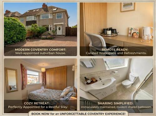 Weston on Trent House | Tharsh Peaceful Escape Double Room with Shared Bathroom