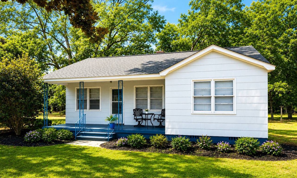 Southern Shops House | The Blueberry - 2 Bed/1 Bath/3 Acre House - 2 mins from I-26/I-85 - Pet Friendly