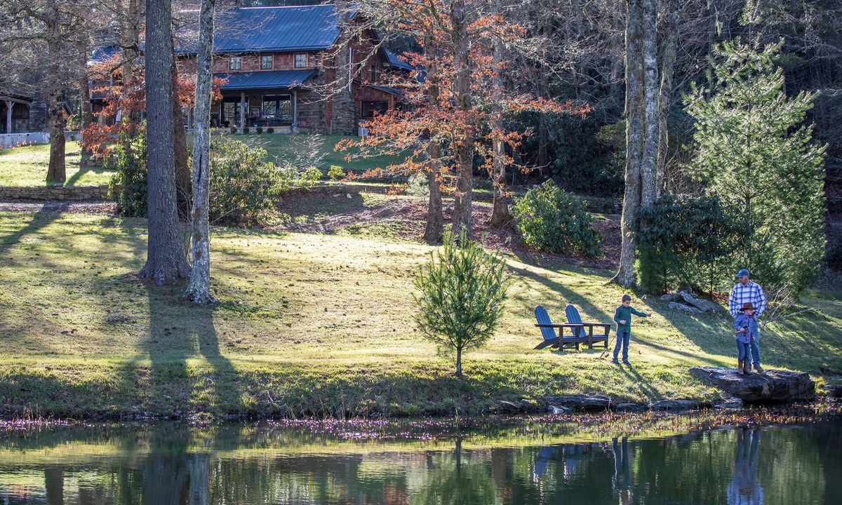 Highlands House | The Peregrine: Flat Mountain Farm - expansive luxury home on historic 28 acre rhododendron farm