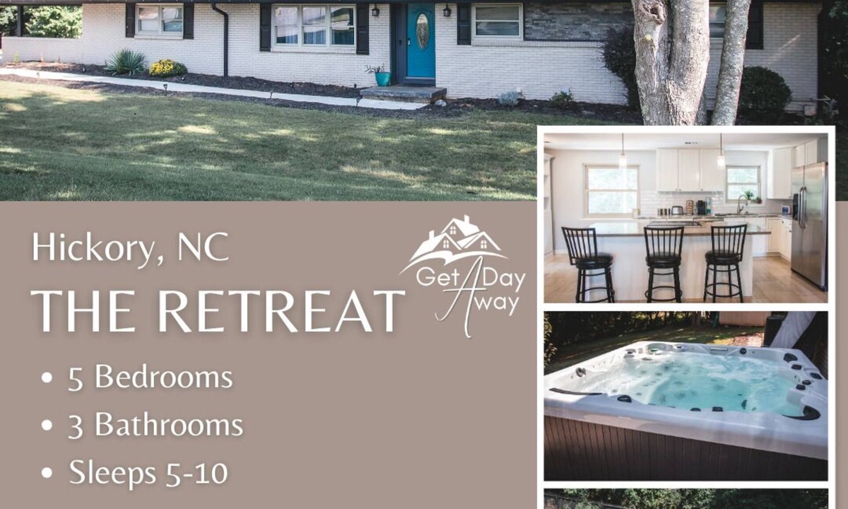 Hickory House | The Retreat with Private Pool and Hot Tub!