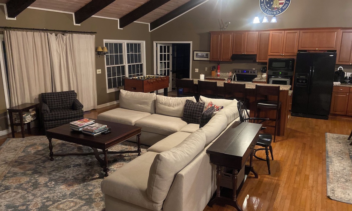 Pinehurst House | Three levels 3400 Sq. Ft., New Bathrooms, 4 BR, 4 BA, Pool Table