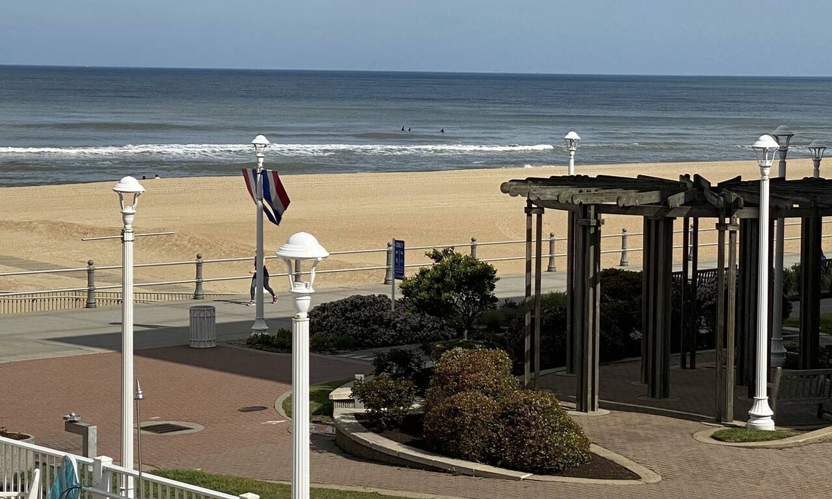 Northeast Virginia Beach Apartment | Virginia Beach Oceanfront Studio, Boardwalk, Balcony, Beach, Pool