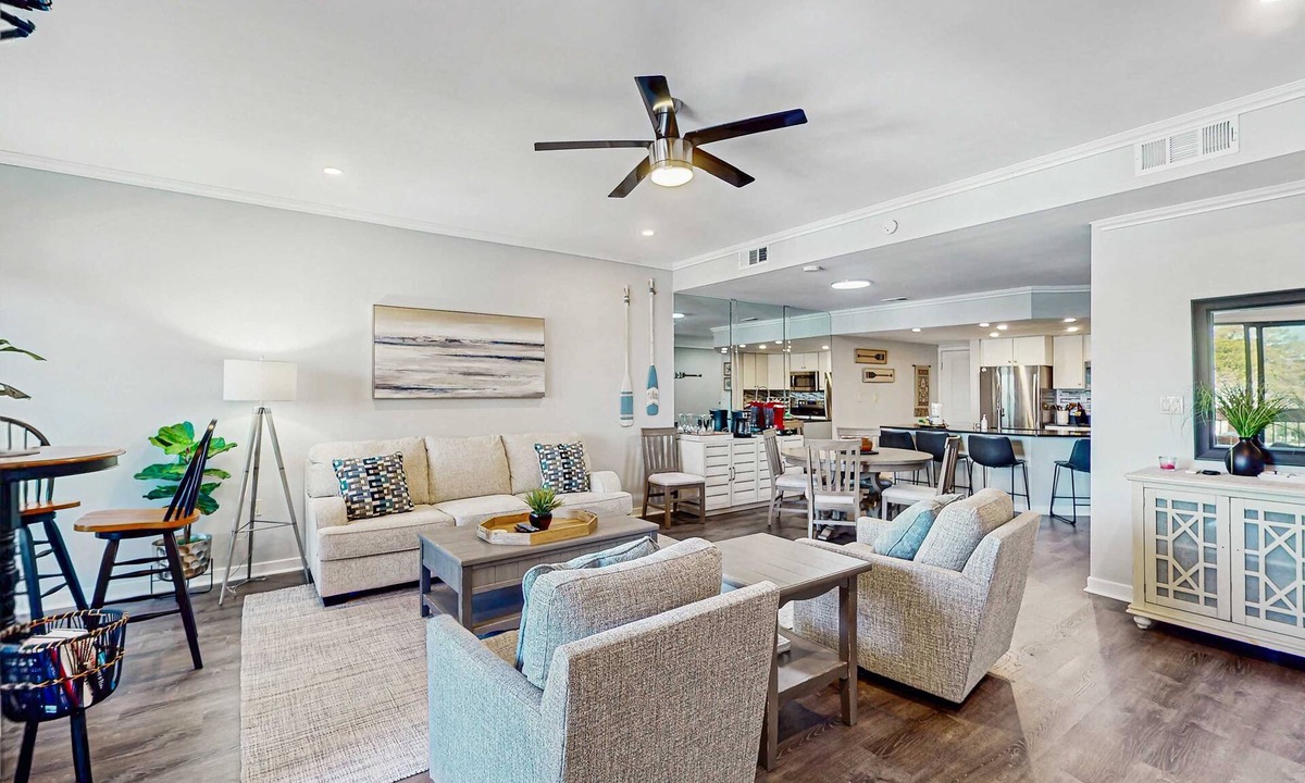 Shelter Cove Villa | Waterfront, dog-friendly condo at Shelter Cove with pool, deck & harbor view