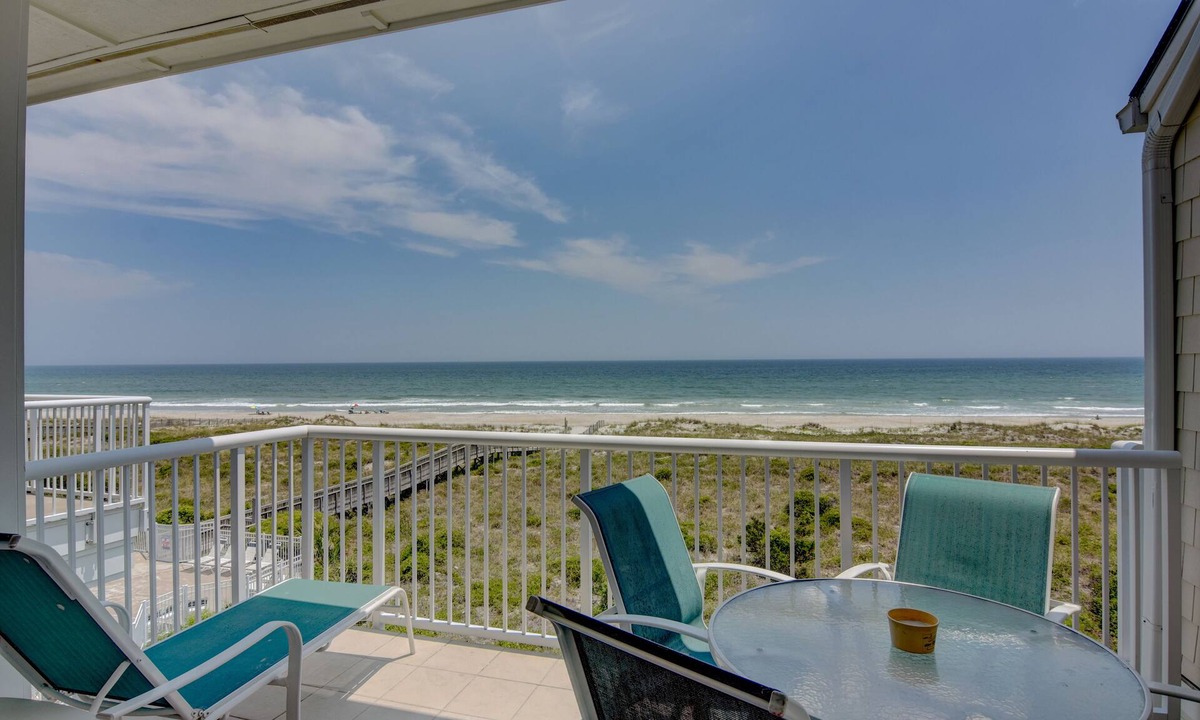Shell Island Condo | Wrightsville Dunes F-3B - Oceanfront condo with community pool, tennis, beach