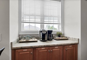 "All About the Views" is ON THE WATER - one block walk to the Beach Side!