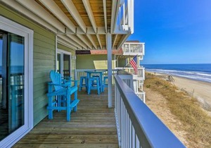 Ocean Dunes Kure Beach Condo with Balcony and Pool