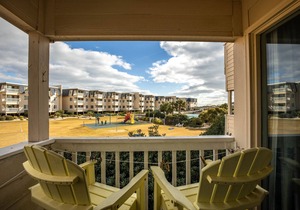 OCEANFRONT COMPLEX, CONDO IS NEAR OUTDOOR POOL & WATERSLIDE. BEACH ACCESS