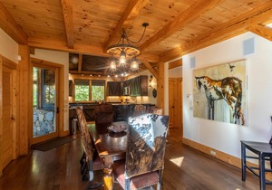 Rustic Cedar Rock Townhome at Eagles Nest - Front of the mountain, hot tub, firepit, pool table!
